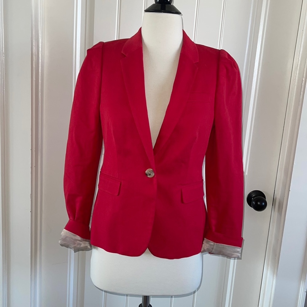 J.Crew womens red blazer 4
